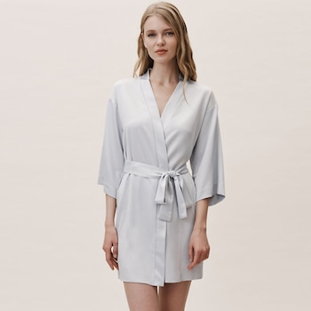 Robe, BHLDN Whisper Blue Flora Nikrooz Reverie